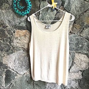 NY-5 Plus Beige or Cream Sleeveless Tank Size 3X